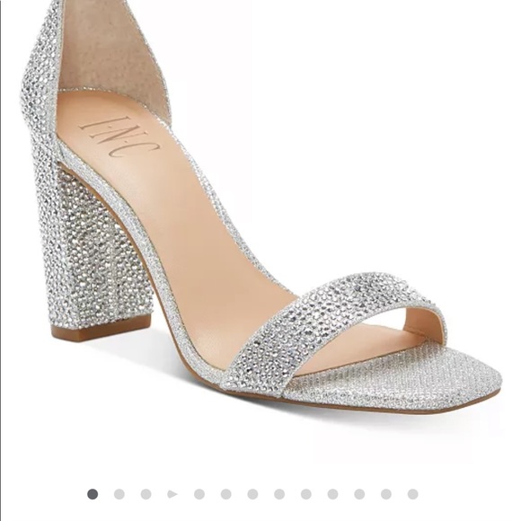 INC silver sparkle shoes - Picture 3 of 3